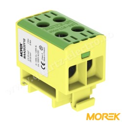 CLEMA DE DERIVATIE OTL35-2 GALBEN/VERDE 2xAl/Cu 2,5-35mm² 1000V MOREK CLEMA DE DERIVATIE OTL35-2 GALBEN/VERDE 2xAl/Cu 2,5-35mm² 1000V MOREK