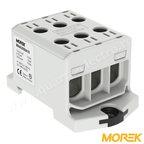 CLEMA DE DERIVATIE OTL50-3 gri 3xAl/Cu 1,5-50mm² 1000V MOREK