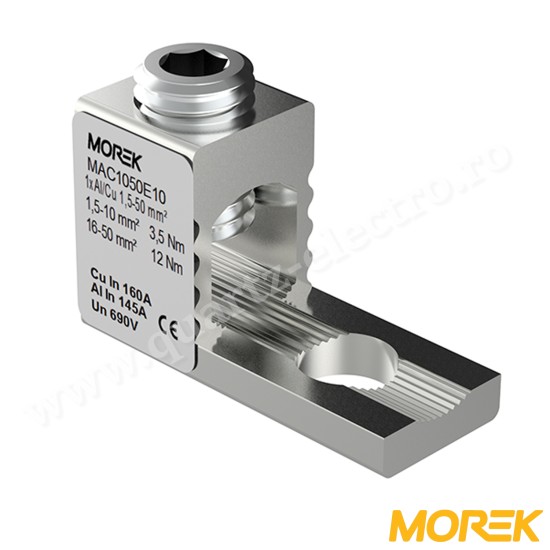 CONECTOR UNIVERSAL OT50 1xAl/Cu 1,5-50 mm² MOREK CONECTOR UNIVERSAL OT50 1xAl/Cu 1,5-50 mm² MOREK