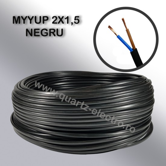 MYYUP 2x1.5mm NEGRU MYYUP 2x1.5mm NEGRU