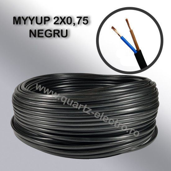 MYYUP 2x0.75mm NEGRU