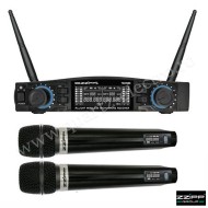 SET 2 MICROFOANE WIRELESS CU 48 CANALE SELECTABILE UHF, ZZIPP 