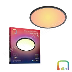 PLAFONIERA LED NITA SMART AURORA WIFI BLUETOOTH 24W 2400LM RGBW