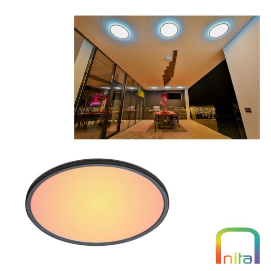 PLAFONIERA LED NITA SMART AURORA WIFI BLUETOOTH 24W 2400LM RGBW PLAFONIERA LED NITA SMART AURORA WIFI BLUETOOTH 24W 2400LM RGBW