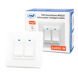 INTRERUPATOR INTELIGENT DUBLU PNI SMARTHOME WS222