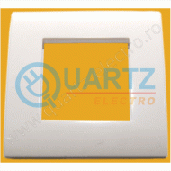 Rama alba pentru doua module 2M - QUATTRO MODULO 10401 
