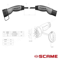 CABLU DE INCARCARE T2 20A 1P - T2 20A 1P 3G2,5+1x0,5mm² 5m 