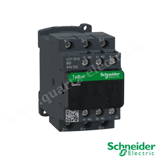 CONTACTOR TESYS D LC1D12BD 3P(3 NO) - AC-3 - 440 V 12 A - 24 V DC SCHNEIDER CONTACTOR TESYS D LC1D12BD 3P(3 NO) - AC-3 - 440 V 12 A - 24 V DC SCHNEIDER