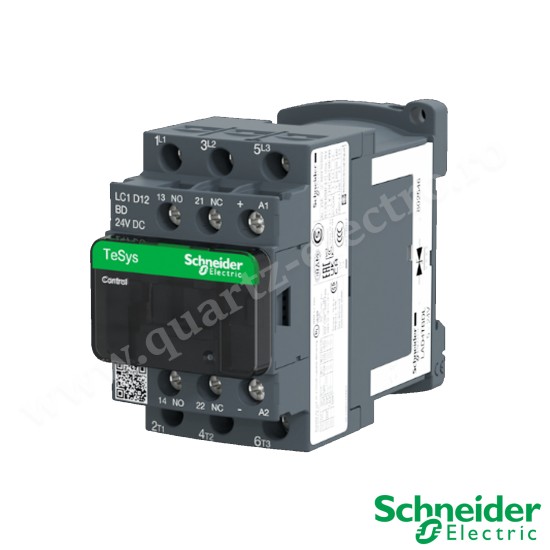CONTACTOR TESYS D LC1D12BD 3P(3 NO) - AC-3 - 440 V 12 A - 24 V DC SCHNEIDER CONTACTOR TESYS D LC1D12BD 3P(3 NO) - AC-3 - 440 V 12 A - 24 V DC SCHNEIDER