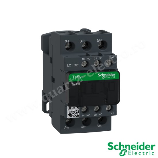 CONTACTOR TESYS LC1D25B53P 25A AC-3 440V - aux 1NO+1NC - 24V 50Hz SCHNEIDER CONTACTOR TESYS LC1D25B53P 25A AC-3 440V - aux 1NO+1NC - 24V 50Hz SCHNEIDER