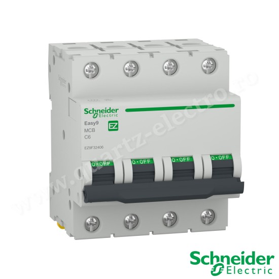 Intrerupator automat 4P 6A 4.5kA Schneider Intrerupator automat 4P 6A 4.5kA Schneider
