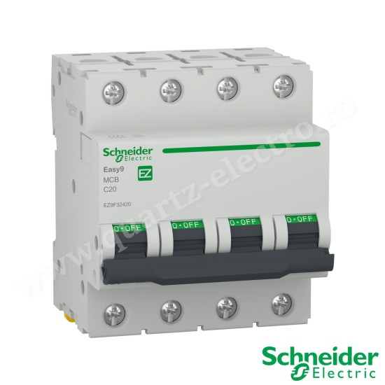 Intrerupator automat 4P 20A 4.5kA Schneider Intrerupator automat 4P 20A 4.5kA Schneider