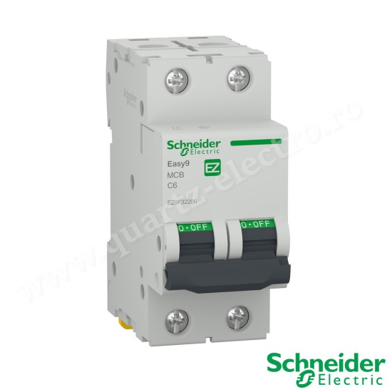 Intrerupator automat 2P 6A 4.5kA Schneider