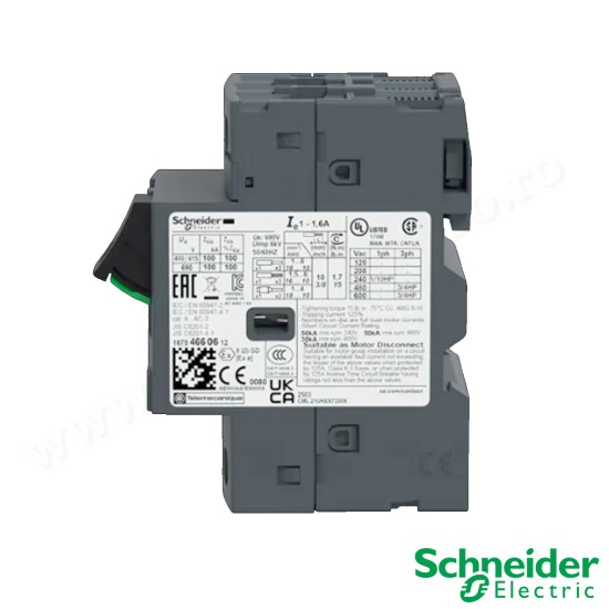 INTRERUPATOR AUTOMAT DE PROTECTIE MOTOR GV2ME06(1-1.6A) SCHNEIDER
