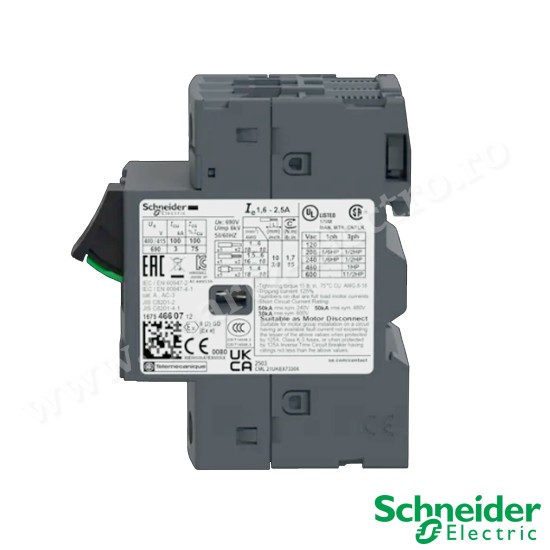 INTRERUPATOR AUTOMAT DE PROTECTIE MOTOR GV2ME07(1.6-2.5A) SCHNEIDER