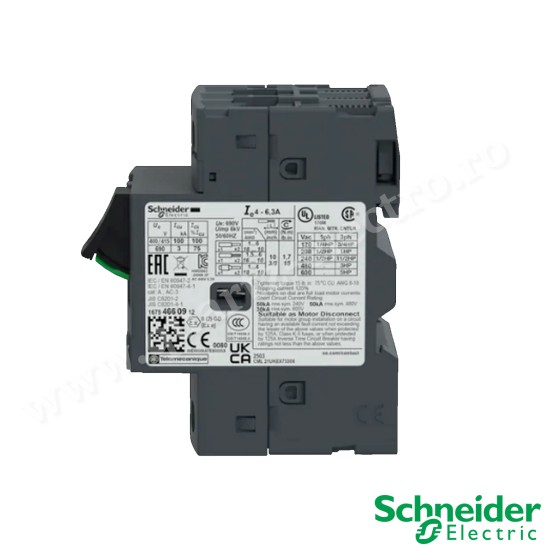 INTRERUPATOR AUTOMAT DE PROTECTIE MOTOR GV2ME10(4-6.3) SCHNEIDER INTRERUPATOR AUTOMAT DE PROTECTIE MOTOR GV2ME10(4-6.3) SCHNEIDER