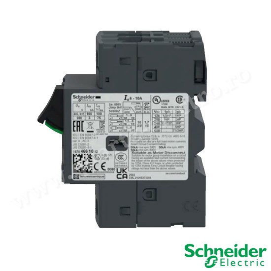 INTRERUPATOR AUTOMAT DE PROTECTIE MOTOR GV2ME14(6.3-10) SCHNEIDER INTRERUPATOR AUTOMAT DE PROTECTIE MOTOR GV2ME14(6.3-10) SCHNEIDER