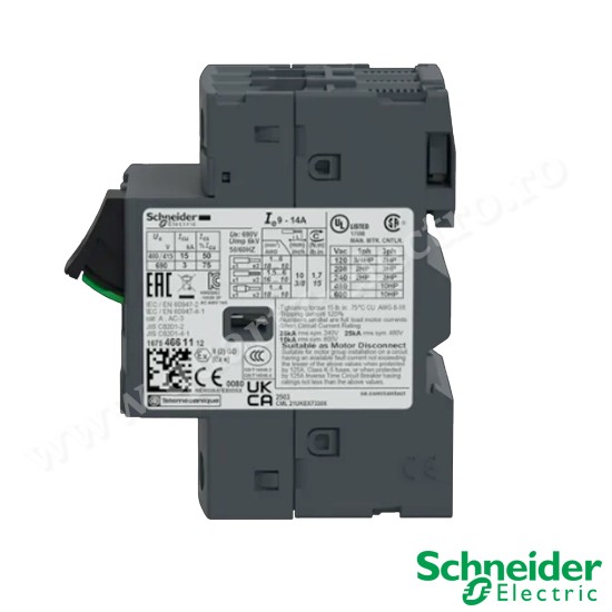 INTRERUPATOR AUTOMAT DE PROTECTIE MOTOR GV2ME16(9-14) SCHNEIDER INTRERUPATOR AUTOMAT DE PROTECTIE MOTOR GV2ME16(9-14) SCHNEIDER