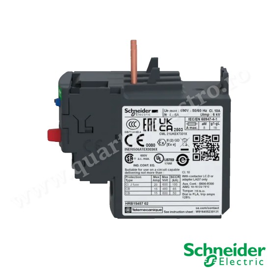 RELEU TERMIC 4-6A LRD10 SCHNEIDER RELEU TERMIC 4-6A LRD10 SCHNEIDER