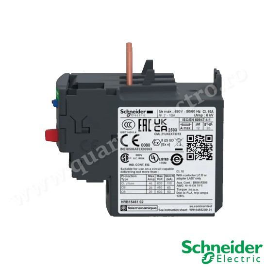 RELEU TERMIC 7-10A LRD14 SCHNEIDER RELEU TERMIC 7-10A LRD14 SCHNEIDER