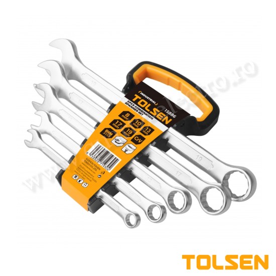 SET DE 5 CHEI DE PIULITE COMBINATE Cr-V, 8-19mm SET DE 5 CHEI DE PIULITE COMBINATE Cr-V, 8-19mm