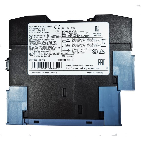 UNITATE PROTECTIE MOTOR 110 -240 V AC/DC 3UF7000-1AU00-0 SIEMENS