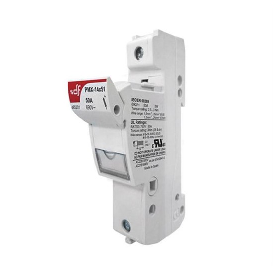 SOCLU SIGURANTE CILINDRICE 14X51mm 1X50A 690V AC DF ELECTRIC
