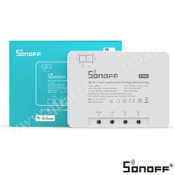 RELEU WIFI, 1 CANAL, MONITORIZARE CONSUM DE ENERGIE, 25A, POW R3 SONOFF RELEU WIFI, 1 CANAL, MONITORIZARE CONSUM DE ENERGIE, 25A, POW R3 SONOFF