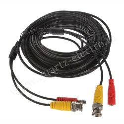 CABLU CAMERA BNC SEMNAL SI ALIMENTARE 10M CABLU CAMERA BNC SEMNAL SI ALIMENTARE 10M