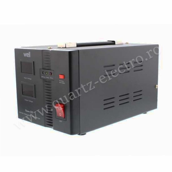 STABILIZATOR AUTOMAT DE TENSIUNE CU SERVOMOTOR 500VA/300W WELL