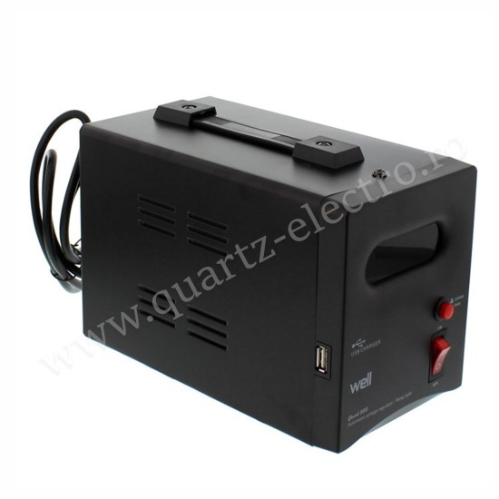 STABILIZATOR AUTOMAT DE TENSIUNE CU RELEU 500VA/300W WELL