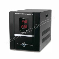 STABILIZATOR AUTOMAT DE TENSIUNE CU SERVOMOTOR 3000VA/1800W WELL STABILIZATOR AUTOMAT DE TENSIUNE CU SERVOMOTOR 3000VA/1800W WELL