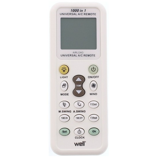 TELECOMANDA UNIVERSALA PENTRU APARATELE DE AER CONDITIONAT AIRLOAD WELL TELECOMANDA UNIVERSALA PENTRU APARATELE DE AER CONDITIONAT AIRLOAD WELL