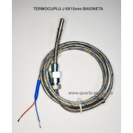 TERMOCUPLU J 6X15mm BAIONETA