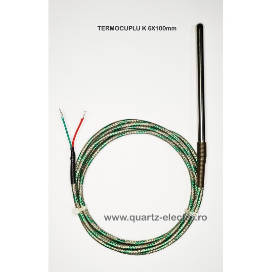 TERMOCUPLU K 6x100mm TERMOCUPLU K 6x100mm