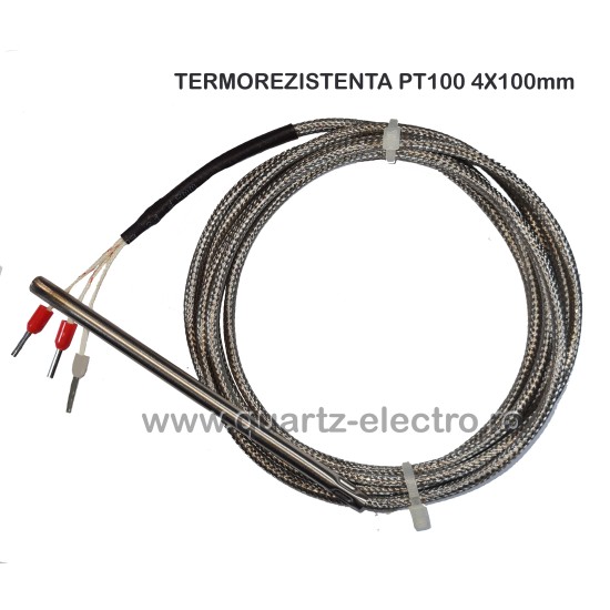 TERMOREZISTENTA PT100 4X100mm
