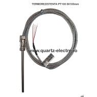 TERMOREZISTENTA PT100 6X100mm