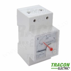 Voltmetru analogic modular AC 450V ACVMS-450 TRACON Voltmetru analogic modular AC 450V ACVMS-450 TRACON