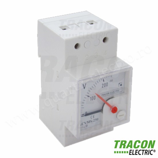 Voltmetru analogic modular AC 450V ACVMS-450 TRACON Voltmetru analogic modular AC 450V ACVMS-450 TRACON