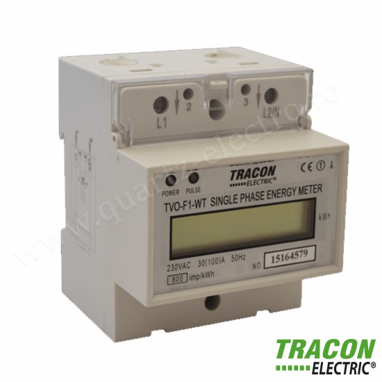 CONTOR MONOFAZAT DE ENERGIE ELECTRICA, DIRECT, AFISAJ LCD, TIP FEREASTRA
