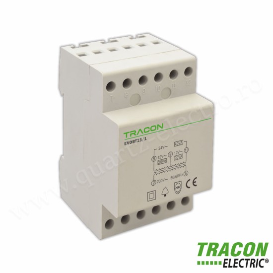 Transformator de protecţie pentru sonerie TRACON Transformator de protecţie pentru sonerie TRACON