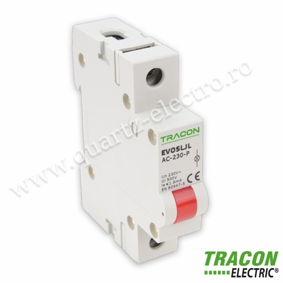 Lampă de semnalizare modulară cu LED roşu 230V Lampă de semnalizare modulară cu LED roşu 230V