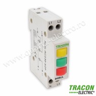 Lampă de semnalizare modulară cu LED, galben, verde, roşu 230V