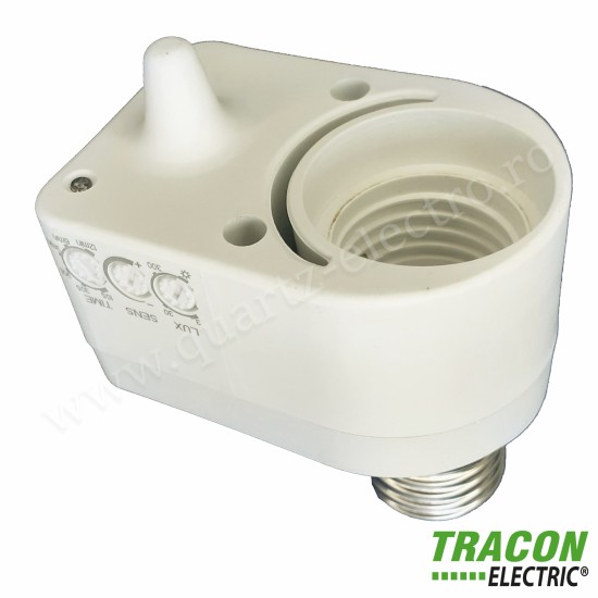 ADAPTOR PENTRU DETECTOR DE MISCARE CU MICROUNDE IN SOCLU E27 TRACON ADAPTOR PENTRU DETECTOR DE MISCARE CU MICROUNDE IN SOCLU E27 TRACON