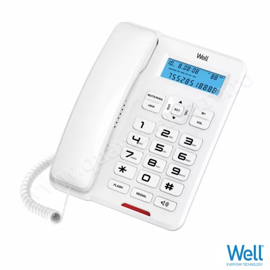 TELEFON CU FIR SI AFISAJ ALB CD001 WELL