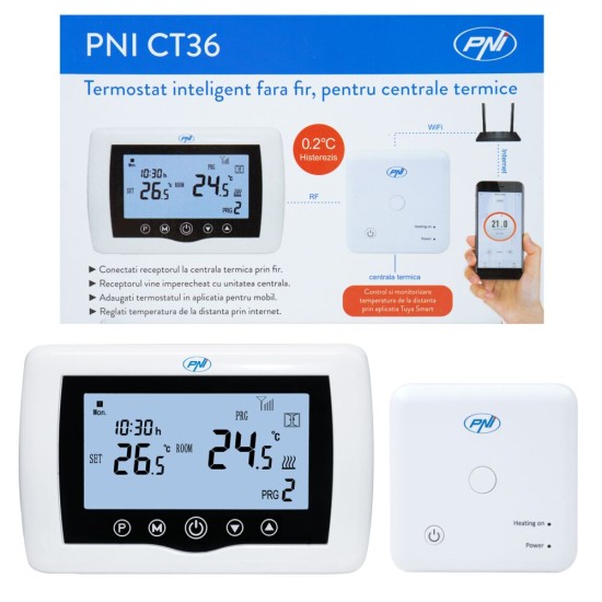 TERMOSTAT INTELIGENT WIFI CT36 PNI TERMOSTAT INTELIGENT WIFI CT36 PNI