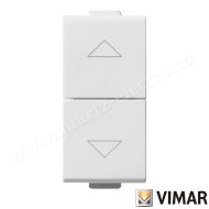INTRERUPATOR JALUZELE 1 MODUL ALB 2 BUTOANE INTERBLOCABILE VIMAR 09062