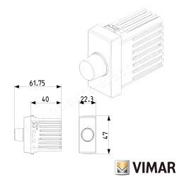 VARIATOR 230V 100-500W PUSH-PUSH ALB VIMAR NEVE 09153 VARIATOR 230V 100-500W PUSH-PUSH ALB VIMAR NEVE 09153