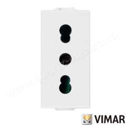 PRIZA ST ITALIAN 1 MODUL ALB VIMAR NEVE 09203