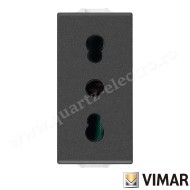 PRIZA ST ITALIAN 1 MODUL NEGRU VIMAR NEVE 09203.CM